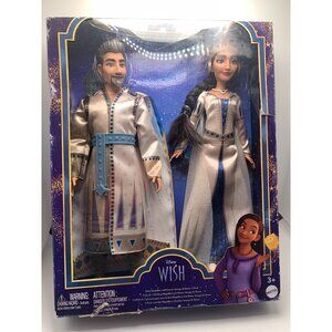Disney Wish King Magnifico & Queen Amaya 2-Pack Dolls By Mattel New In Box